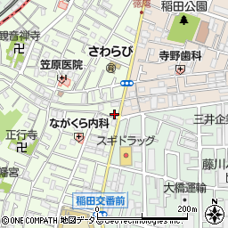 大阪府東大阪市稲田本町3丁目22-20周辺の地図