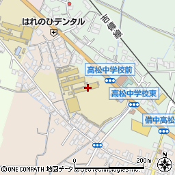 岡山市立高松中学校周辺の地図
