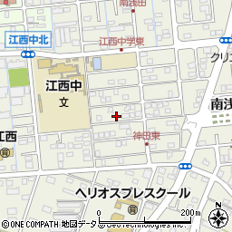 静岡県浜松市中央区神田町90周辺の地図
