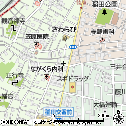 大阪府東大阪市稲田本町3丁目22-22周辺の地図