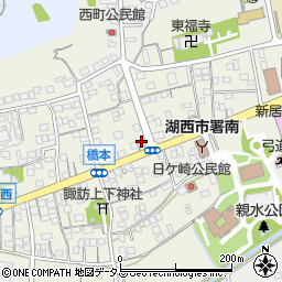 静岡県湖西市新居町浜名802周辺の地図