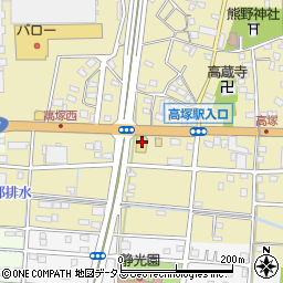 静岡県浜松市中央区高塚町4861周辺の地図