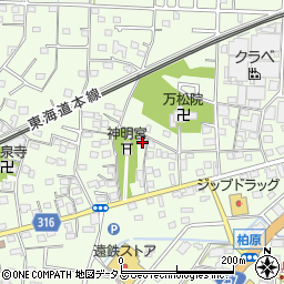 静岡県浜松市中央区篠原町1165周辺の地図