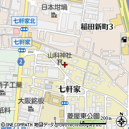 大阪府東大阪市七軒家9-14周辺の地図