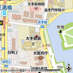 日本赤十字社　大阪府支部周辺の地図