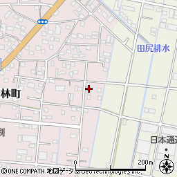 静岡県浜松市中央区東若林町1445周辺の地図