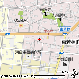 静岡県浜松市中央区東若林町1210周辺の地図
