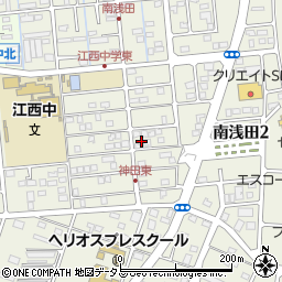 静岡県浜松市中央区神田町17周辺の地図