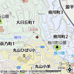 兵庫県神戸市長田区大日丘町1丁目1周辺の地図