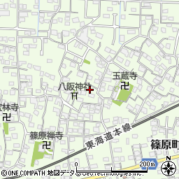 静岡県浜松市中央区篠原町4133周辺の地図