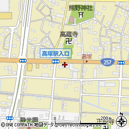 静岡県浜松市中央区高塚町4697周辺の地図