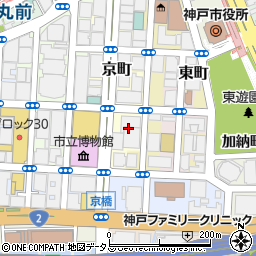 日本銀行　神戸支店周辺の地図