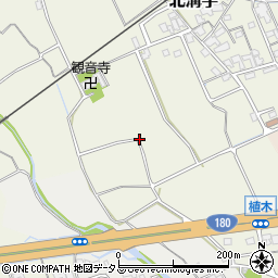 岡山県総社市北溝手周辺の地図