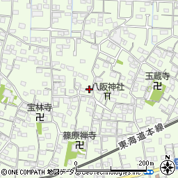 静岡県浜松市中央区篠原町4118周辺の地図