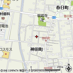 静岡県浜松市中央区神田町667周辺の地図