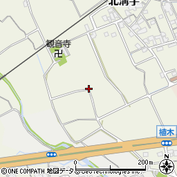 岡山県総社市北溝手周辺の地図