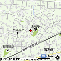 静岡県浜松市中央区篠原町3852周辺の地図