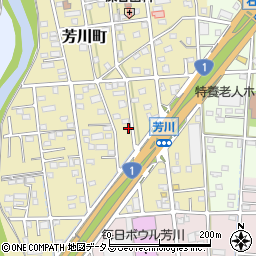 静岡県浜松市中央区芳川町656周辺の地図