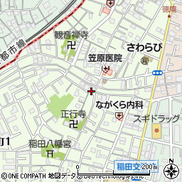 大阪府東大阪市稲田本町3丁目23-12周辺の地図