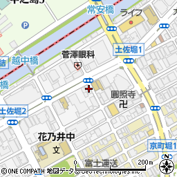 ニッポンレンタカー中之島駅・土佐堀営業所周辺の地図