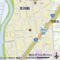 静岡県浜松市中央区芳川町637周辺の地図