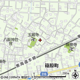静岡県浜松市中央区篠原町3859周辺の地図