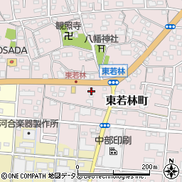 静岡県浜松市中央区東若林町1252周辺の地図