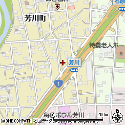 静岡県浜松市中央区芳川町520周辺の地図