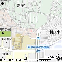 大阪府東大阪市新庄南3周辺の地図