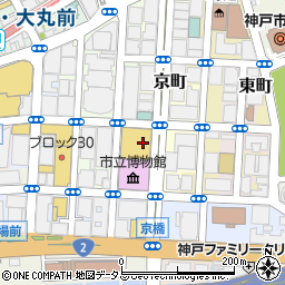 兵庫県神戸市中央区京町25周辺の地図