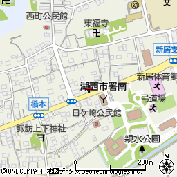静岡県湖西市新居町浜名666-1周辺の地図