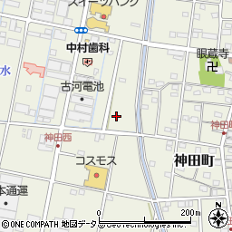 静岡県浜松市中央区神田町597周辺の地図