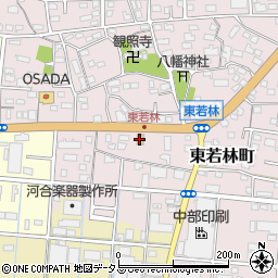 丸亀製麺浜松東若林店周辺の地図