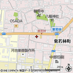 静岡県浜松市中央区東若林町1214周辺の地図