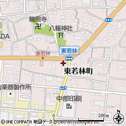 静岡県浜松市中央区東若林町1255周辺の地図