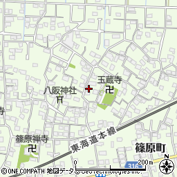 静岡県浜松市中央区篠原町3850周辺の地図