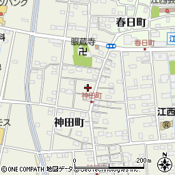 静岡県浜松市中央区神田町671周辺の地図