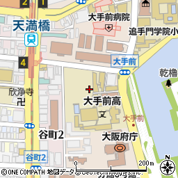 大阪府庁府議会事務局議長室周辺の地図