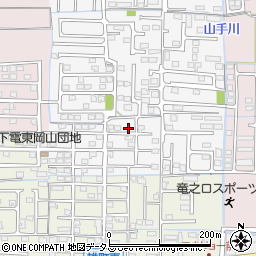 岡山県岡山市中区四御神85周辺の地図