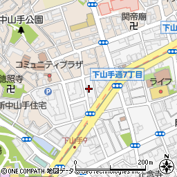 リパーク神戸下山手通７丁目駐車場周辺の地図