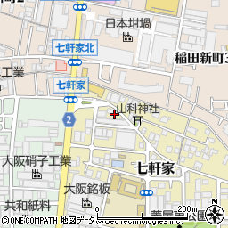 大阪府東大阪市七軒家13周辺の地図