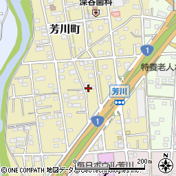 静岡県浜松市中央区芳川町658周辺の地図