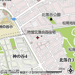 市営北落合西住宅周辺の地図