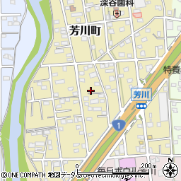 静岡県浜松市中央区芳川町632周辺の地図