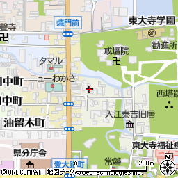 奈良県奈良市水門町24周辺の地図