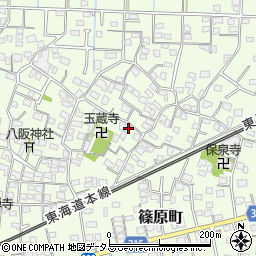 静岡県浜松市中央区篠原町3860周辺の地図