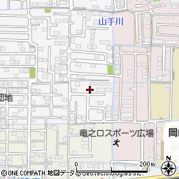 岡山県岡山市中区四御神70周辺の地図