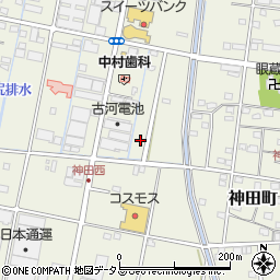 静岡県浜松市中央区神田町589周辺の地図