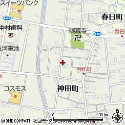 静岡県浜松市中央区神田町665周辺の地図