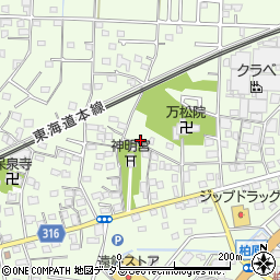 静岡県浜松市中央区篠原町1225周辺の地図